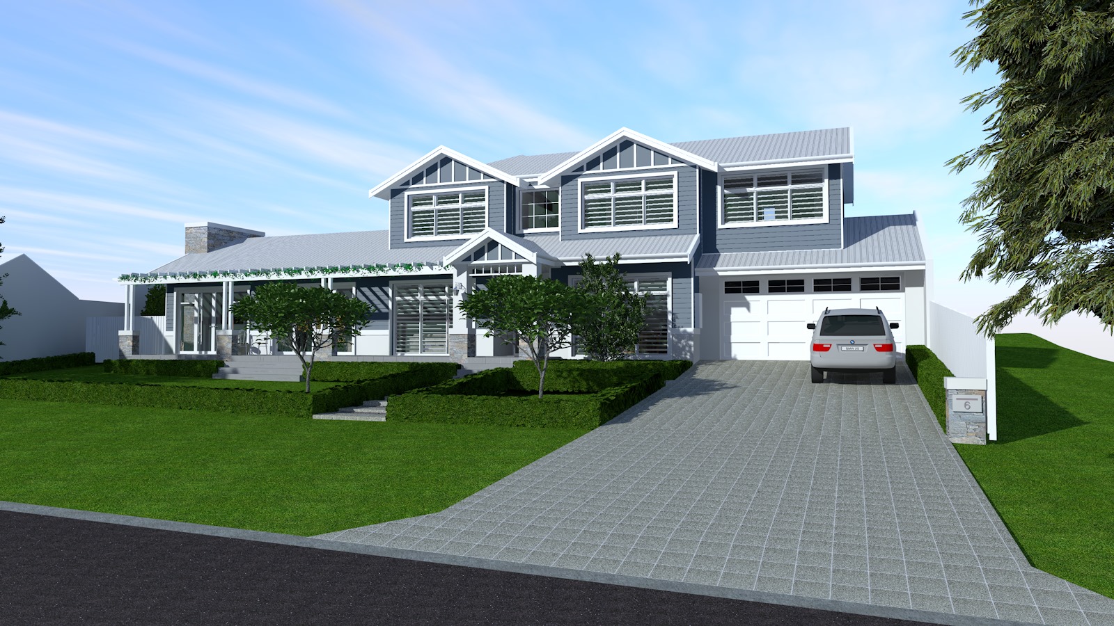 Render The Big Blue: Luxury Hamptons Home Perth