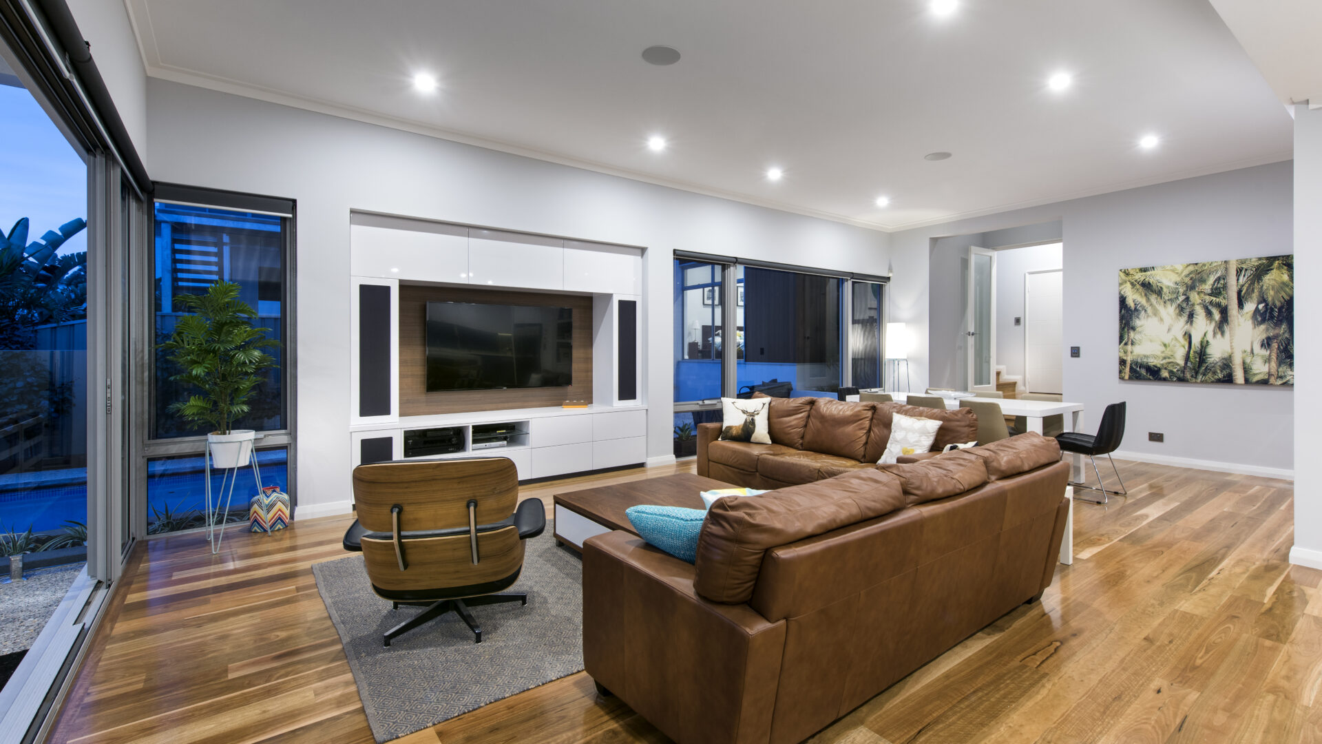 Custom MCM client home - living room