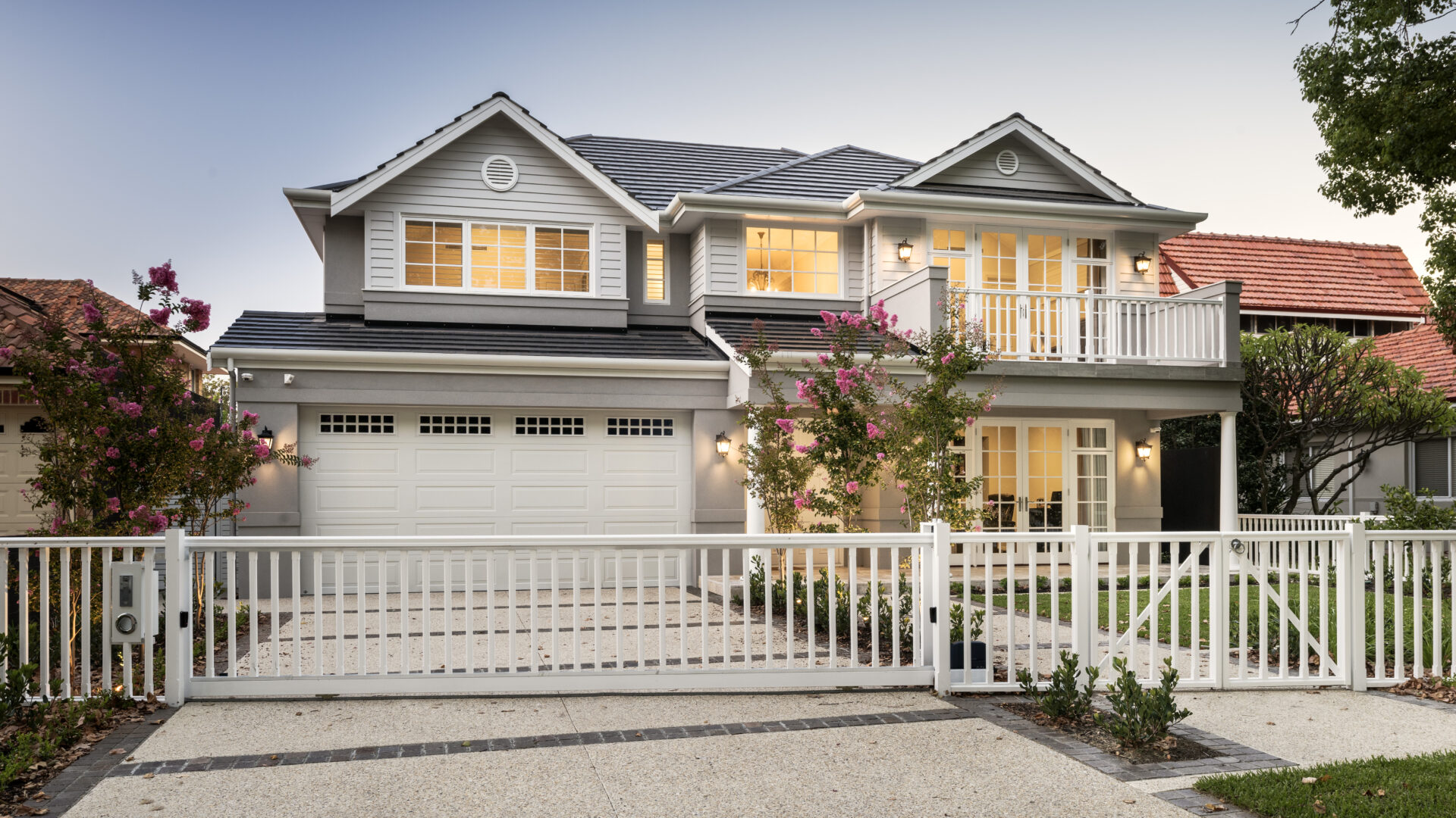 Custom Hamptons home Applecross - exterior