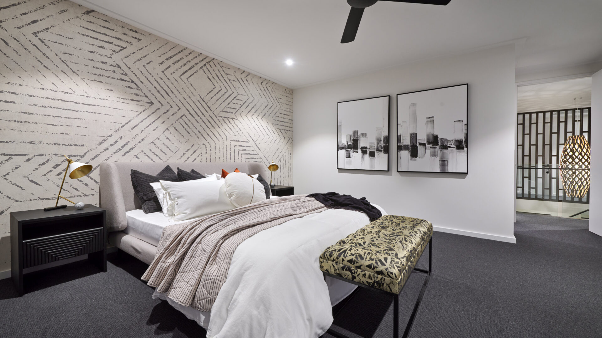 Kalari Haus: luxury contemporary home Perth - Master bedroom