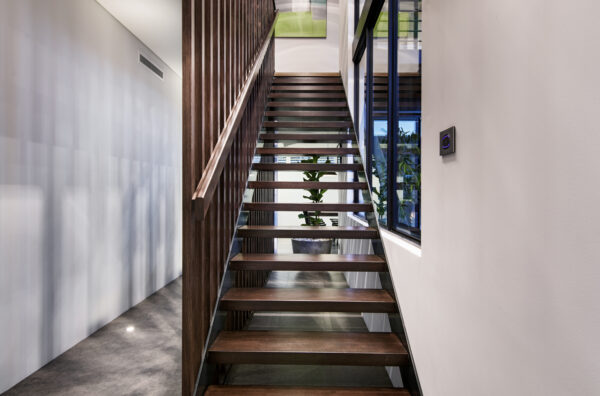 Warehaus: Industrial style home - staircase