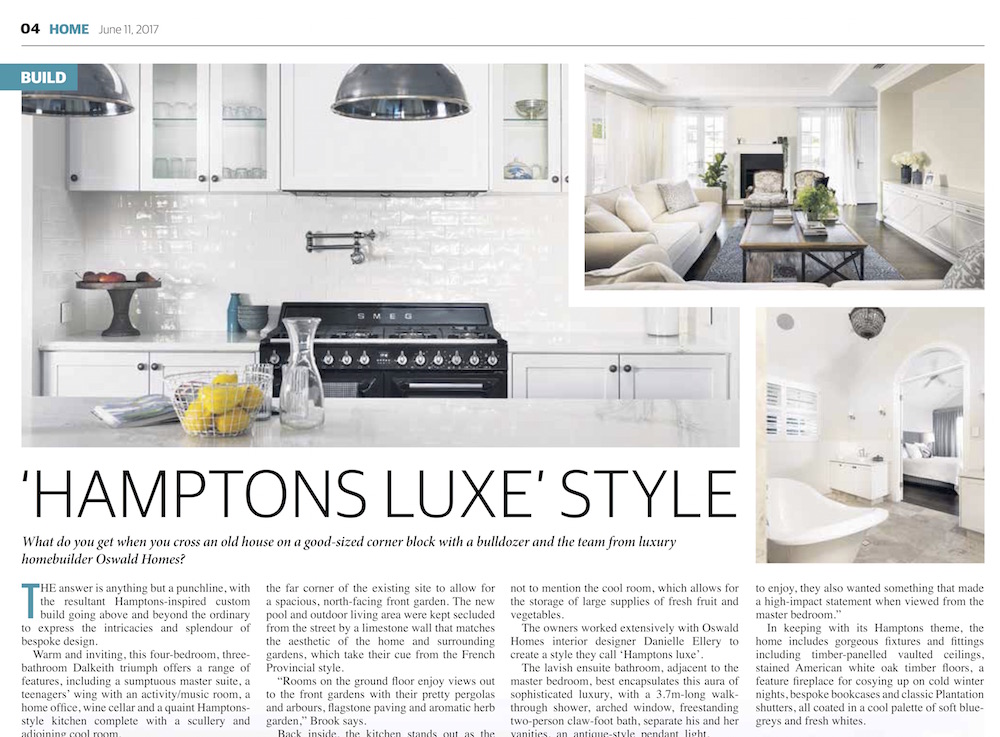 Article of custom Hamptons home