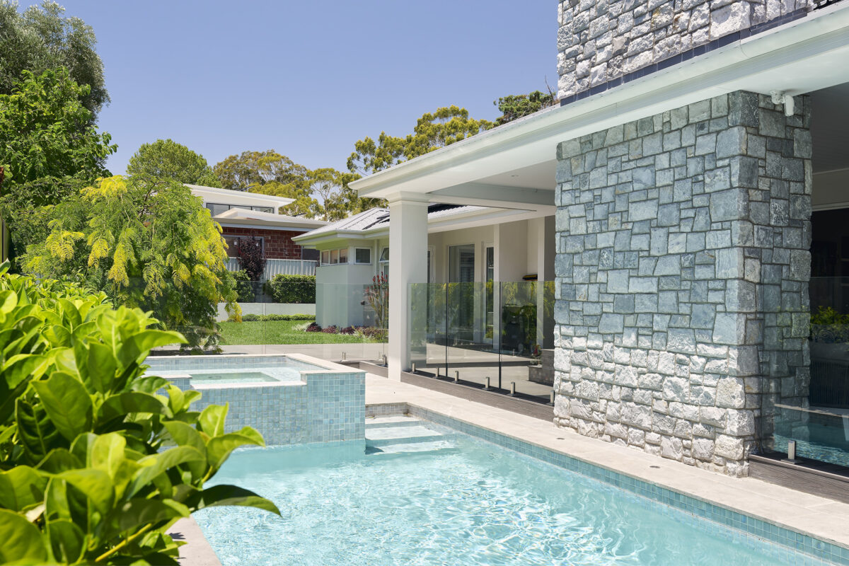 The Sentosa client home backyard pool