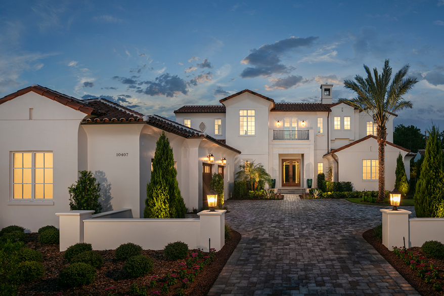 white, mediterranean inspired villa