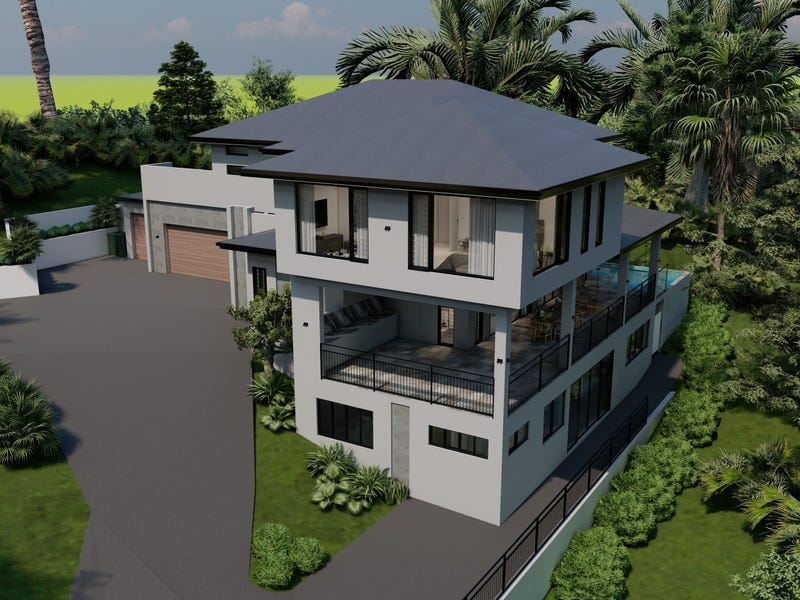 multilevel home on a sloped block